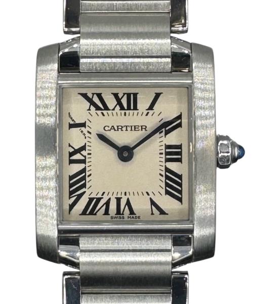 Cartier（カルティエ）Cartier (カルティエ) Tank Francaise SM タンクフランセーズ SM Ref.W51008Q3 アイボリー文字盤 サイズ:SM/スモール/17.0cm/20.0mm×26.0mmの古着・服飾アイテム