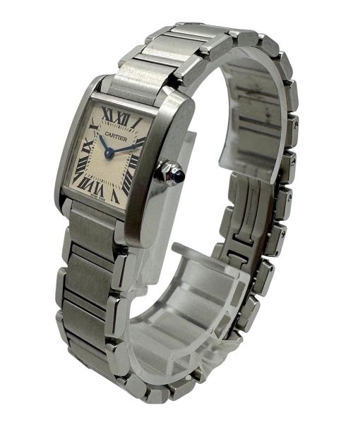Cartier（カルティエ）Cartier (カルティエ) Tank Francaise SM タンクフランセーズ SM Ref.W51008Q3 アイボリー文字盤 サイズ:SM/スモール/17.0cm/20.0mm×26.0mmの古着・服飾アイテム