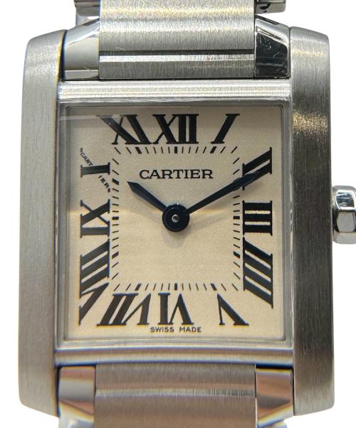 Cartier（カルティエ）Cartier (カルティエ) Tank Francaise SM タンクフランセーズ SM Ref.W51008Q3 アイボリー文字盤 サイズ:SM/スモール/17.0cm/20.0mm×26.0mmの古着・服飾アイテム