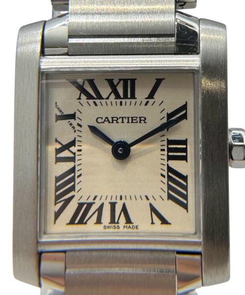 Cartier（カルティエ）Cartier (カルティエ) Tank Francaise SM タンクフランセーズ SM Ref.W51008Q3 アイボリー文字盤 サイズ:SM/スモール/17.0cm/20.0mm×26.0mmの古着・服飾アイテム