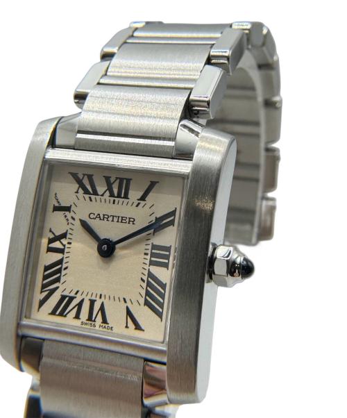 Cartier（カルティエ）Cartier (カルティエ) Tank Francaise SM タンクフランセーズ SM Ref.W51008Q3 アイボリー文字盤 サイズ:SM/スモール/17.0cm/20.0mm×26.0mmの古着・服飾アイテム