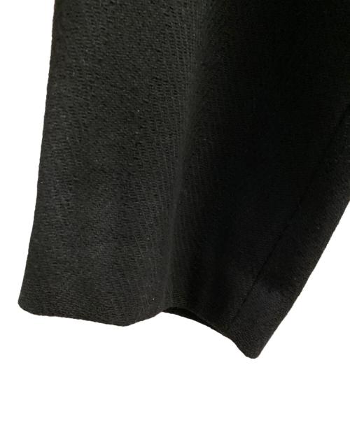 Y's（ワイズ）Y's (ワイズ) BIG HERRINGBONE DOUBLE TUCK WIDE PANTS ブラック サイズ:2の古着・服飾アイテム