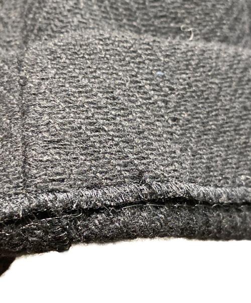 Y's（ワイズ）Y's (ワイズ) BIG HERRINGBONE DOUBLE TUCK WIDE PANTS ブラック サイズ:2の古着・服飾アイテム