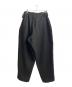 Y's (ワイズ) BIG HERRINGBONE DOUBLE TUCK WIDE PANTS ブラック サイズ:2：40000円