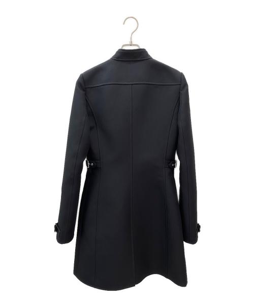 courreges（クレージュ）courreges (クレージュ) バックルストラップコート ブラック サイズ:36の古着・服飾アイテム