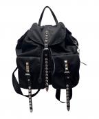 PRADAプラダ）の古着「ナイロンスタッズリュック/53905」｜ブラック