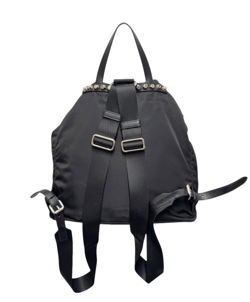 PRADA（プラダ）PRADA (プラダ) ナイロンスタッズリュック/53905 ブラック サイズ:-の古着・服飾アイテム