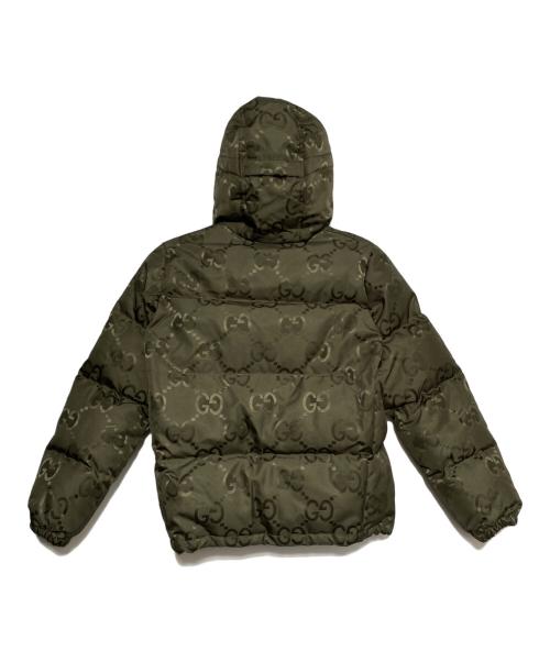 GUCCI（グッチ）GUCCI (グッチ) ジャンボGGキャンバス ダウンジャケット オリーブ サイズ:44の古着・服飾アイテム