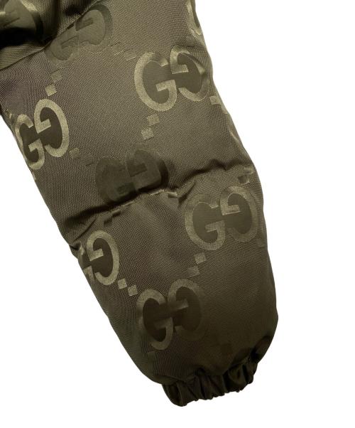 GUCCI（グッチ）GUCCI (グッチ) ジャンボGGキャンバス ダウンジャケット オリーブ サイズ:44の古着・服飾アイテム