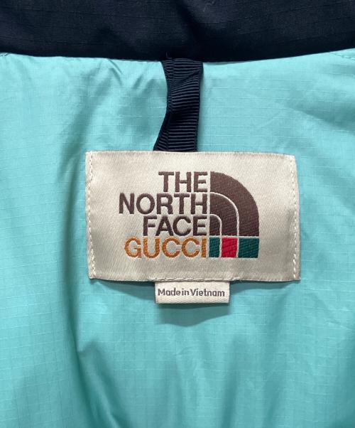 GUCCI（グッチ）GUCCI (グッチ) THE NORTH FACE (ザ ノース フェイス) Logo Enbriderie Down Jacket/ロゴ エンブロイダリー ダウンジャケット ピンク サイズ:Mの古着・服飾アイテム