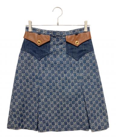 中古・古着通販】GUCCI (グッチ) GGキャンバスデニムスカート