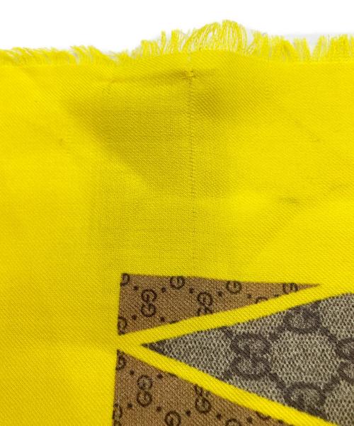GUCCI（グッチ）GUCCI (グッチ) GGスプリーム/大判ストール イエロー サイズ:-の古着・服飾アイテム
