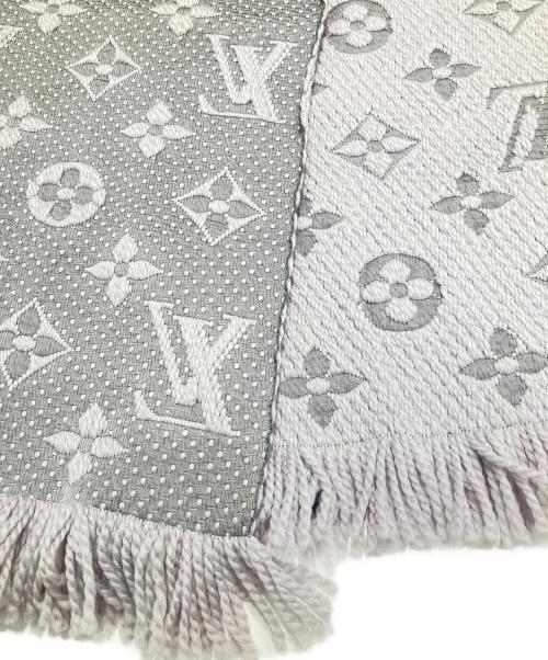 LOUIS VUITTON（ルイ ヴィトン）LOUIS VUITTON (ルイ ヴィトン) エシャルプ ロゴマニア　M74742 グレーの古着・服飾アイテム