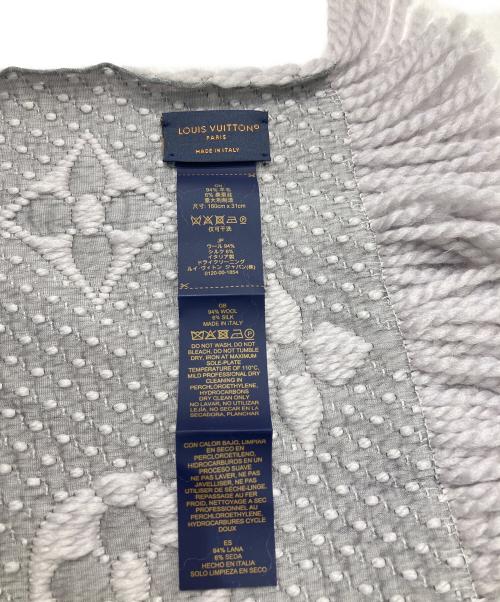 LOUIS VUITTON（ルイ ヴィトン）LOUIS VUITTON (ルイ ヴィトン) エシャルプ ロゴマニア　M74742 グレーの古着・服飾アイテム