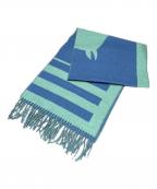 HERMESエルメス）の古着「カシミヤマフラー 《ラブ・ストーリー》」｜グリーン