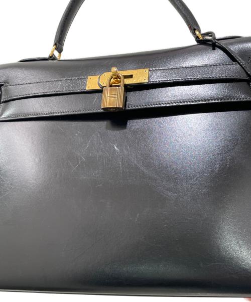 HERMES（エルメス）HERMES (エルメス) ケリー32 外縫い ブラック×ゴールド金具 サイズ:32の古着・服飾アイテム