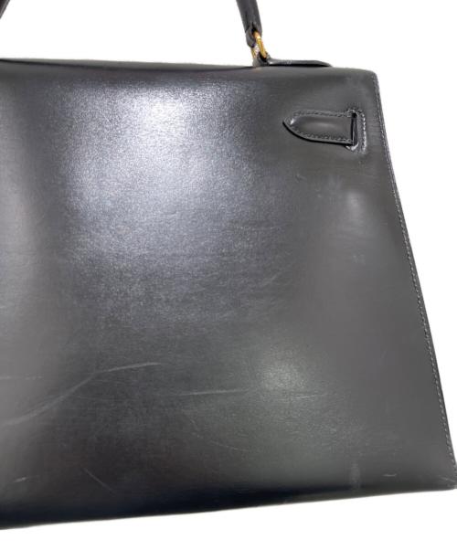 HERMES（エルメス）HERMES (エルメス) ケリー32 外縫い ブラック×ゴールド金具 サイズ:32の古着・服飾アイテム