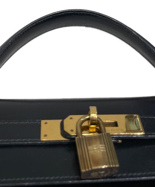 HERMES（エルメス）HERMES (エルメス) ケリー32 外縫い ブラック×ゴールド金具 サイズ:32の古着・服飾アイテム