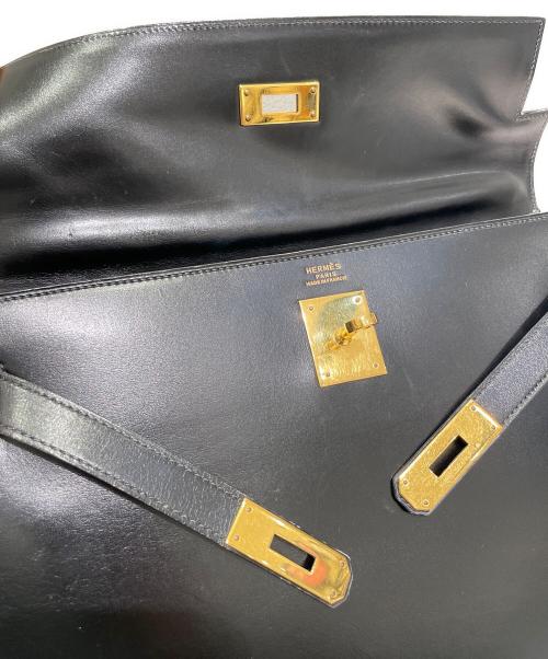 HERMES（エルメス）HERMES (エルメス) ケリー32 外縫い ブラック×ゴールド金具 サイズ:32の古着・服飾アイテム