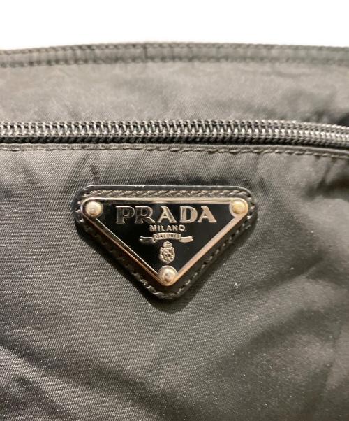 PRADA（プラダ）PRADA (プラダ) ナイロンショルダーバッグ ブラックの古着・服飾アイテム