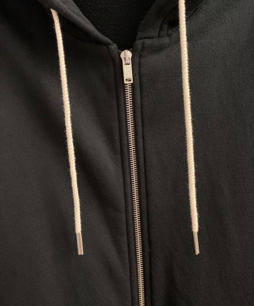 JIL SANDER（ジルサンダー）JIL SANDER (ジルサンダー) ジップパーカー ブラック サイズ:XLの古着・服飾アイテム