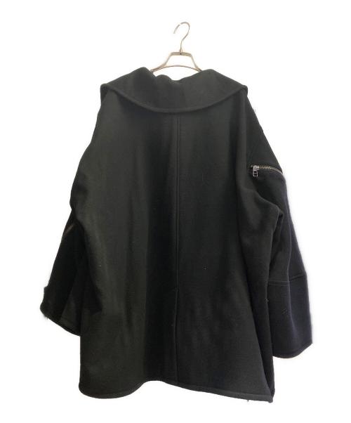 GROUND Y（グラウンドワイ）GROUND Y (グラウンドワイ) ウールPコート ブラック サイズ:1の古着・服飾アイテム