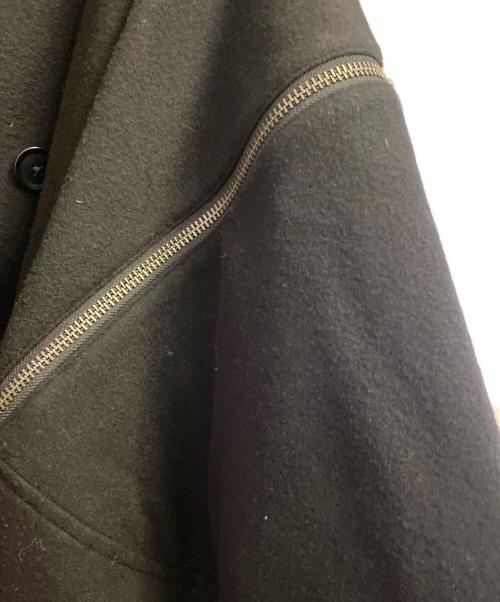 GROUND Y（グラウンドワイ）GROUND Y (グラウンドワイ) ウールPコート ブラック サイズ:1の古着・服飾アイテム