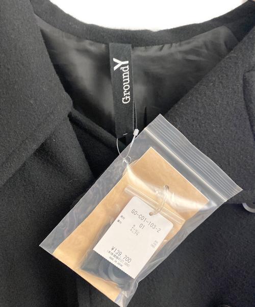 GROUND Y（グラウンドワイ）GROUND Y (グラウンドワイ) ウールPコート ブラック サイズ:1の古着・服飾アイテム