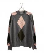 togatooトーガトゥ）の古着「アーガイルニット」｜グレー