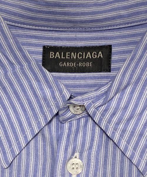 BALENCIAGA（バレンシアガ）BALENCIAGA (バレンシアガ) フィールドシャツ ブルー サイズ:XXSの古着・服飾アイテム