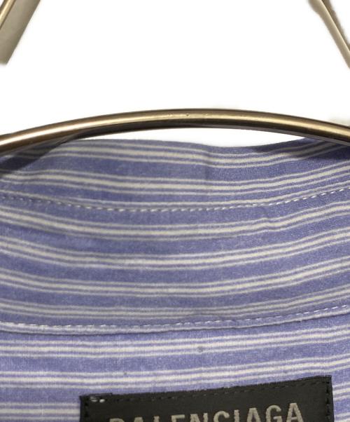 BALENCIAGA（バレンシアガ）BALENCIAGA (バレンシアガ) フィールドシャツ ブルー サイズ:XXSの古着・服飾アイテム