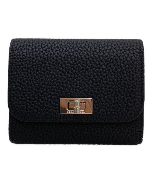 bonaventura（ボナベンチュラ）bonaventura (ボナベンチュラ) 3つ折り財布 ブラックの古着・服飾アイテム