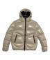 HERNO（ヘルノ）の古着「Gloss Bomber/フーデッドダウンジャケット」｜ベージュ