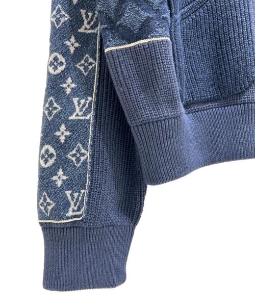 LOUIS VUITTON（ルイ ヴィトン）LOUIS VUITTON (ルイ ヴィトン) ジップアップパッチワークトラックトップ 1AIMAC ブルー サイズ:L 未使用品の古着・服飾アイテム