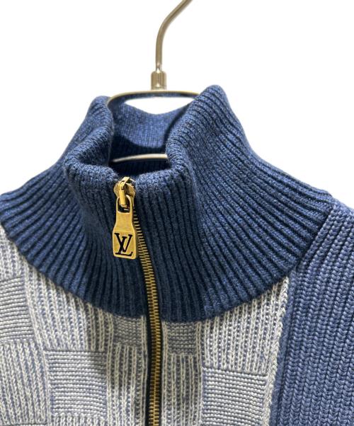 LOUIS VUITTON（ルイ ヴィトン）LOUIS VUITTON (ルイ ヴィトン) ジップアップパッチワークトラックトップ 1AIMAC ブルー サイズ:L 未使用品の古着・服飾アイテム