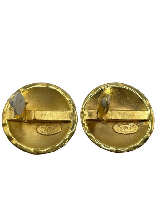 CHANEL（シャネル）CHANEL (シャネル) ヴィンーテージ ココマークマトラッセイヤリング ゴールドの古着・服飾アイテム