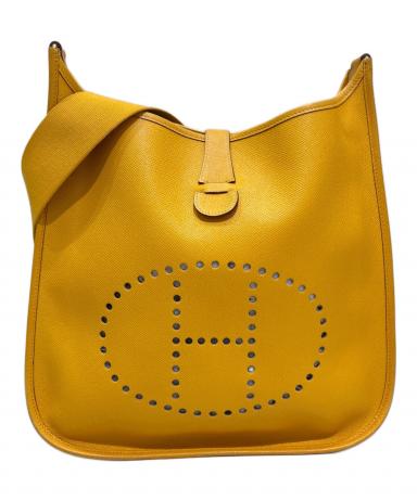 エルメス　エブリンGM  デニム　中古 HERMES エルメス エブリンGM ゴールド金具 ショルダーバッグ デニム