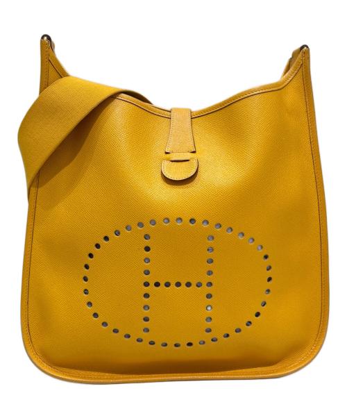 HERMES（エルメス）HERMES (エルメス) エブリン GM イエロー系×ゴールド金具 サイズ:GMの古着・服飾アイテム