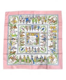 HERMES（エルメス）の古着「カレ90」｜ピンク