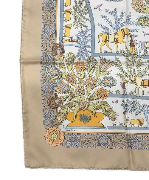 HERMES（エルメス）HERMES (エルメス) カレ90 ベージュ サイズ:90の古着・服飾アイテム