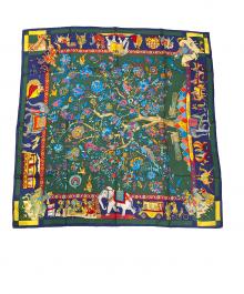 HERMES（エルメス）の古着「カレ90」｜グリーン