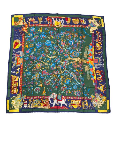 HERMES（エルメス）HERMES (エルメス) カレ90 グリーン サイズ:90の古着・服飾アイテム