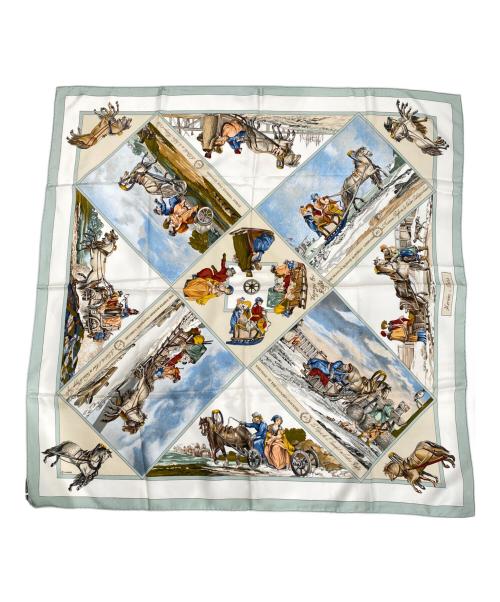 HERMES（エルメス）HERMES (エルメス) カレ90 ベージュ サイズ:90の古着・服飾アイテム