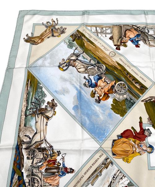 HERMES（エルメス）HERMES (エルメス) カレ90 ベージュ サイズ:90の古着・服飾アイテム