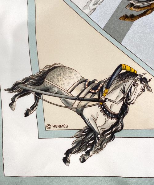 HERMES（エルメス）HERMES (エルメス) カレ90 ベージュ サイズ:90の古着・服飾アイテム