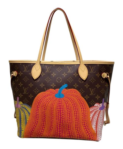 LOUIS VUITTON（ルイ ヴィトン）LOUIS VUITTON (ルイ ヴィトン) 草間彌生 (クサマヤヨイ) LV×YK モノグラム パンプキン ネヴァーフルMM M46468 ブラウン サイズ:MMの古着・服飾アイテム