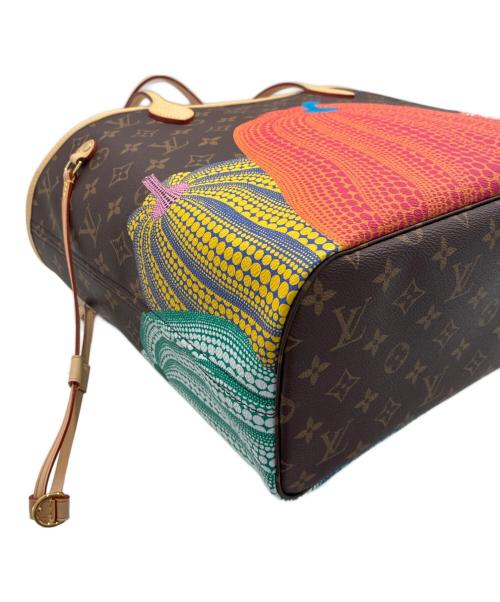 LOUIS VUITTON（ルイ ヴィトン）LOUIS VUITTON (ルイ ヴィトン) 草間彌生 (クサマヤヨイ) LV×YK モノグラム パンプキン ネヴァーフルMM M46468 ブラウン サイズ:MMの古着・服飾アイテム