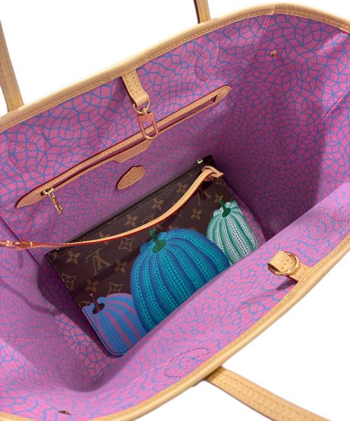 LOUIS VUITTON（ルイ ヴィトン）LOUIS VUITTON (ルイ ヴィトン) 草間彌生 (クサマヤヨイ) LV×YK モノグラム パンプキン ネヴァーフルMM M46468 ブラウン サイズ:MMの古着・服飾アイテム