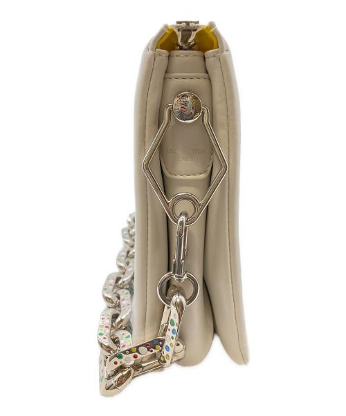 LOUIS VUITTON（ルイ ヴィトン）LOUIS VUITTON (ルイ ヴィトン) 草間彌生 (クサマヤヨイ) クッサンPM/コラボ2WAYバッグ ホワイト サイズ:PMの古着・服飾アイテム