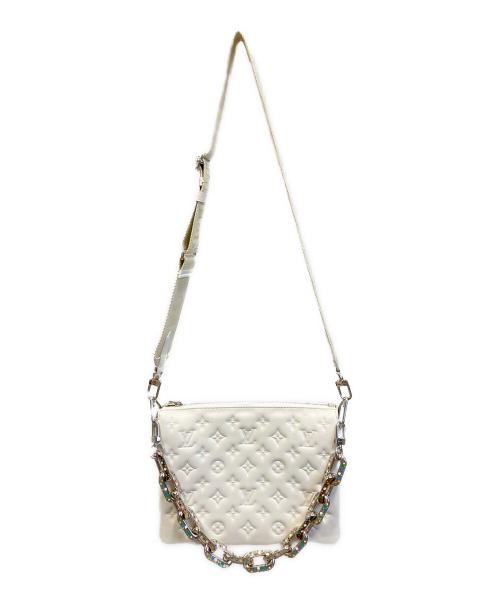 LOUIS VUITTON（ルイ ヴィトン）LOUIS VUITTON (ルイ ヴィトン) 草間彌生 (クサマヤヨイ) クッサンPM/コラボ2WAYバッグ ホワイト サイズ:PMの古着・服飾アイテム